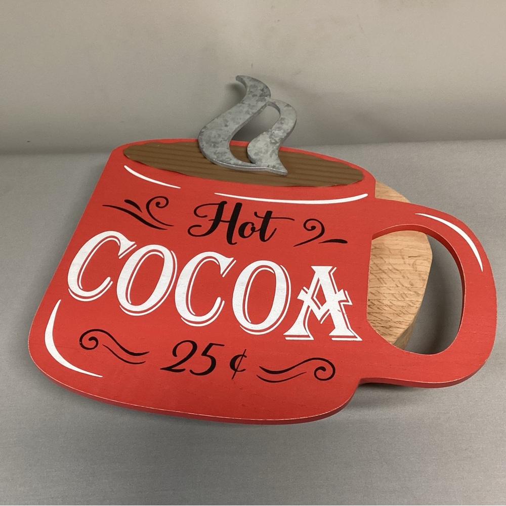 Hot Cocoa Wall Decor In Like New Condition - Colorful - Huge - Restaurant Sign - Picture 5 of 13